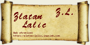 Zlatan Lalić vizit kartica